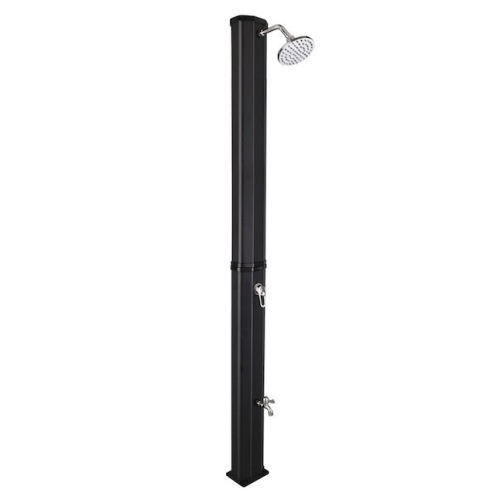 VINGLI 9.3 Gallon Solar Heated Shower with Shower Head and Foot Shower Tap