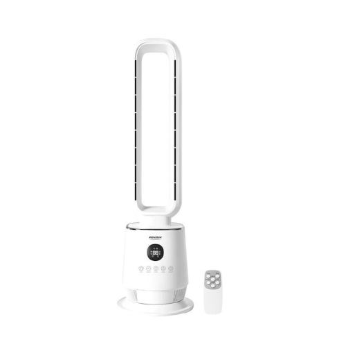 32 inch 3-Speed Bladeless Tower Fan in White with Touch Panel and Remote Control