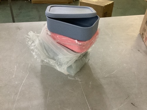 Silicone Storage Contaners, 4 pc