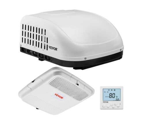 VEVOR 15000 BTU Non-Ducted Rooftop RV AC Unit, 65 dB Quiet Design, Including Air Distribution Box, Operation Panel and Installation Hardware