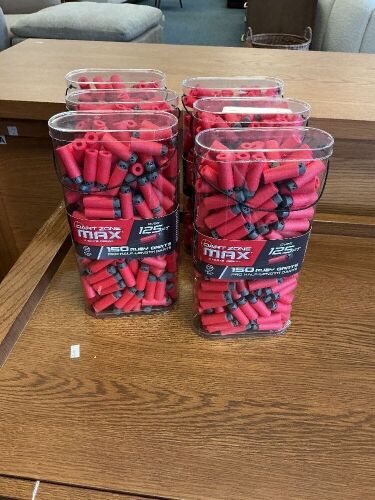 Dart Zome Max, 150 Ruby Darts, Pro Half Length, Case of 6
