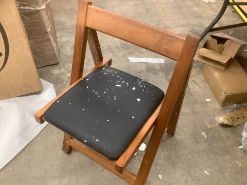 VINGLI Folding Chairs with Cushion, Foldable Plastic Chair with Comfortable Padded