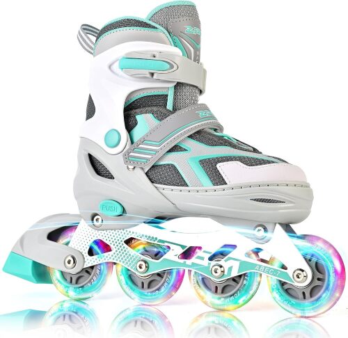 2PM SPORTS Torinx Inline Skates for Kids Boys Girls Ages 5-8 8-12 4-6 6-12 with Light Up Wheels, Adjustable Kids Roller Skates Blades for Adults Men Women Beginners Youths