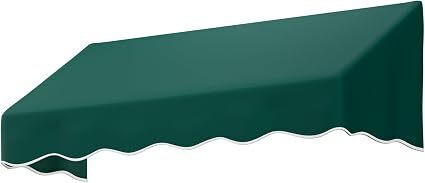 VINGLI 6x2 FT Outside Window Awning, Door Awnings for Sunshade & Waterproof, Patio Manual Retractable Awning for Door Entrance in Balcony, Backyard, Garden, Dark Green Visit the VINGLI Store