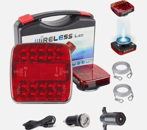 OOGKA Wireless Trailer Lights Magnetic, Portable Red