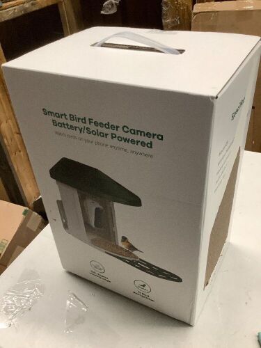 Bird Feeder with Camera with AI Identify Birds Species Solar Powered, Smart Bird House with Cam