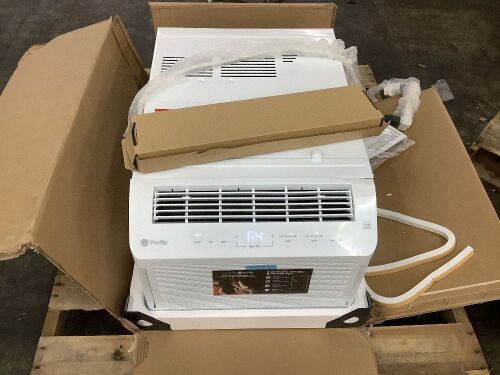 GE Profile ClearView Ultra Quiet 10,000 BTU Window Air Conditioner Cools 450 sq. ft. Quiet, Easy Install in White