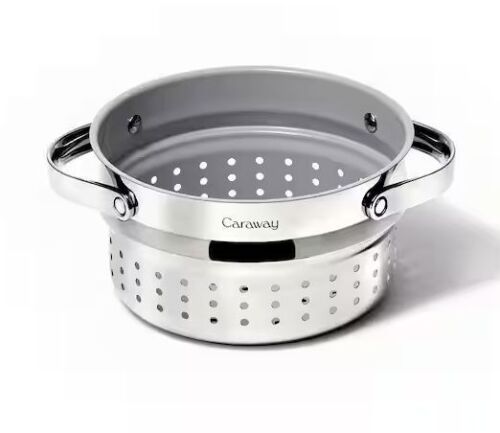Caraway 3 Qt. Stainless Steel Stove Top Multi-Cooker Steamer
