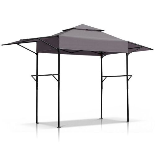 Portable Grill Canopy Tent with Adjustable Side Awning, 80" x 40"