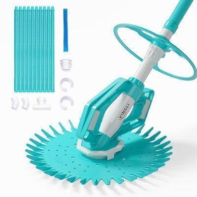 VINGLI Automatic Pool Vacuum Cleaner with 33FT Hoses