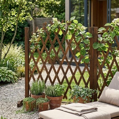 Expandable Wood Garden Trellis