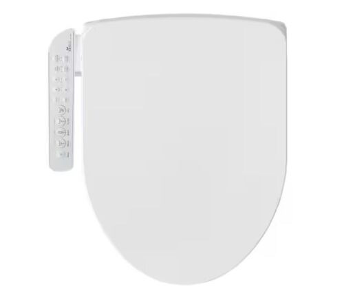 BIO BIDET HD-7000 Electric Bidet Seat for Elongated Toilets in White with Fusion Heating Technology