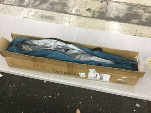 VINGLI 7.5ft Pop Up 2-Room Shower Tent with Mesh Floor and Carrying Bag Blue