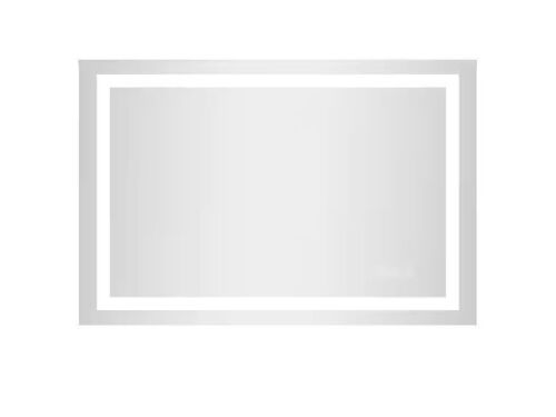 24 in. W x 36 in. H Rectangular Frameless Anti-Fog LED Front Light Backlit Wall Mirror