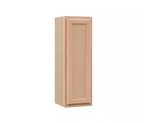 Hampton Bay Recessed Panel 12 in. W x 12 in. D x 36 in. H Assembled Wall Kitchen Cabinet in Unfinished