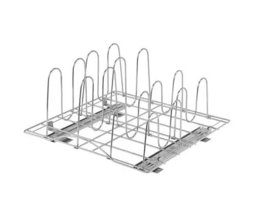 TRINITY 20 in. Deep Steel Sliding Pot Organizer in Chrome