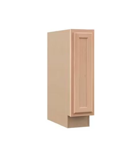 Hampton Bay Recessed Panel 9 in. W x 24 in. D x 34.5 in. H Assembled Full Height Door Base Kitchen Cabinet in Unfinished