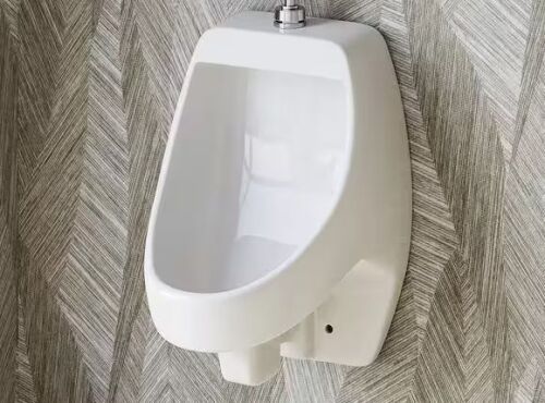 Hanikes 1.0 GPF Urinal with Siphon Jet Flush Action in White