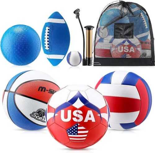 Multi Sports Ball Set with Pump