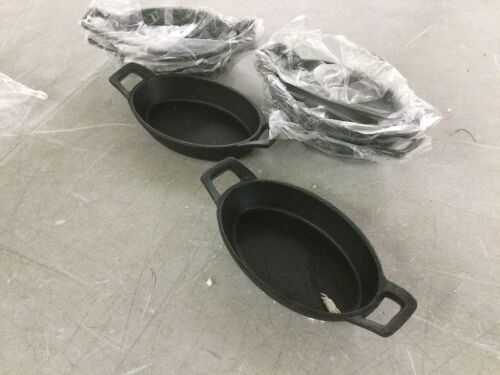 Lot of (6) Small Cast Iron Serving Dish