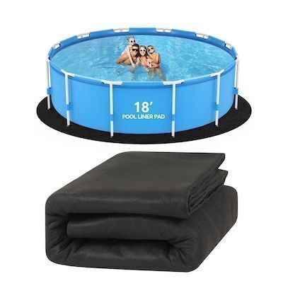 VINGLI 18 FT Round Pool Liner Pad for Above Ground Swimming Pools/Extra Thick Swimming Pool Mat