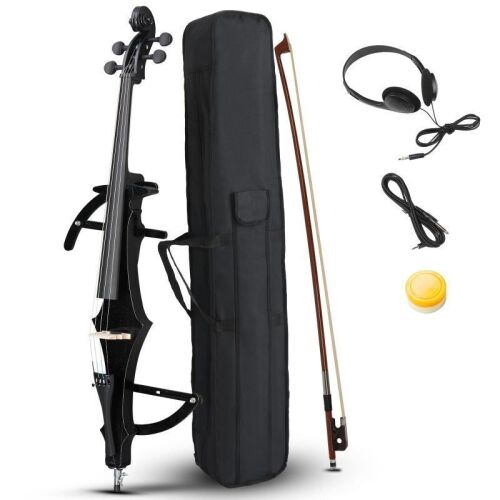Glarry GC302 4/4 Full Size Electric Cello with Stereo Headphones