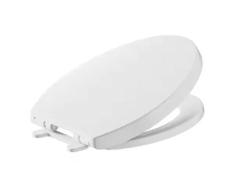 American Standard Luxury Elongated Telescoping Slow Close EverClean Toilet Seat in White