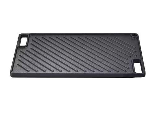 9.7 x 16.7 in. Reversible Grill/Griddle Cast Iron Non-Stick Double Burner Pan