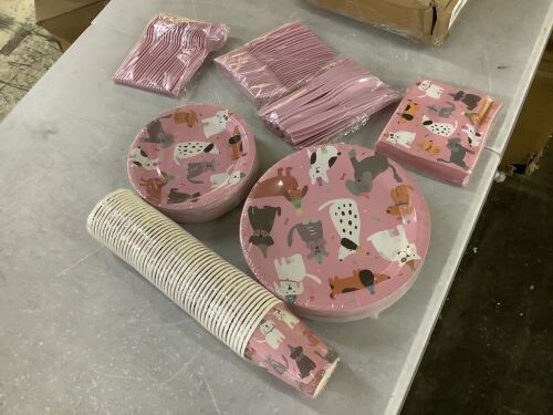 Dog Theme Party Supplies for 50