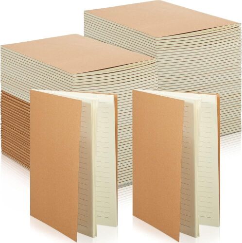 150 Pack Kraft Notebook Journals, 5.82 Inch x 4.13 Inch