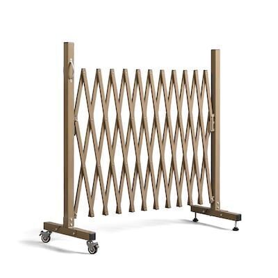 VINGLI 11.5ft Expandable Garden Fence with Casters