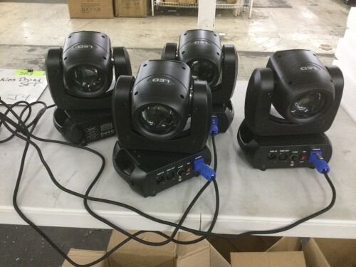 Lot of (4) 150W 18Prism Moving Head Light RGBW LED