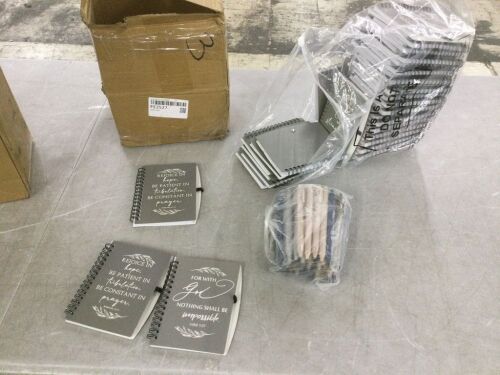 Religious Notebooks with Pens, 49pc