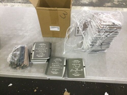 Religious Notebooks with Pens, 49pc