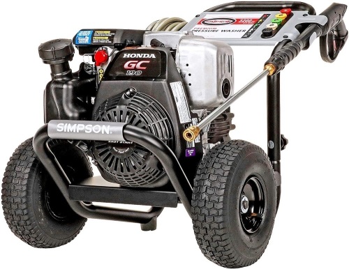 SIMPSON Cleaning MSH3125 3100 PSI at 2.5 GPM gas pressure washer powered by HONDA GC190 - Lot 42