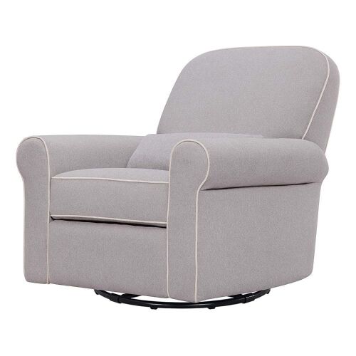 DaVinci Ruby Recliner and Swivel Glider in Gray and Cream - Lot 52