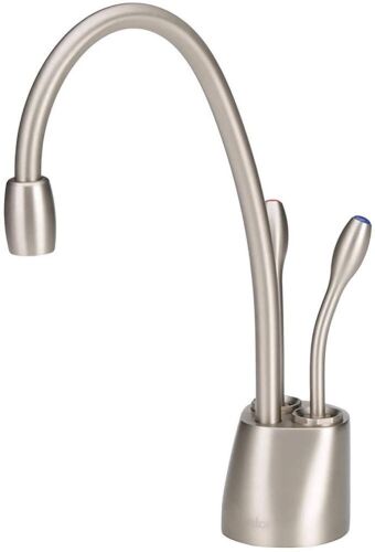 InSinkErator Contemporary Instant Hot and Cold Water Dispenser Faucet, Satin Nickel - Lot 56