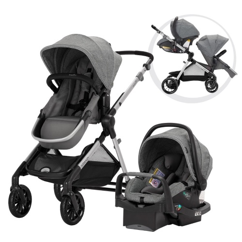 Evenflo Pivot Xpand Modular Travel System with Safemax Infant Car Seat - Lot 62