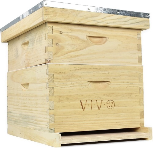 VIVO Complete Beekeeping 20 Frame Beehive Box Kit, 10 Medium, 10 Deep, Langstroth Bee Hive - Lot 70