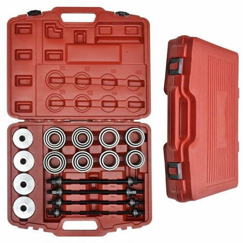 28pc Universal Press & Pull Sleeve Kit Bush Bearing Removal Insertion Set w/Case - Lot 74