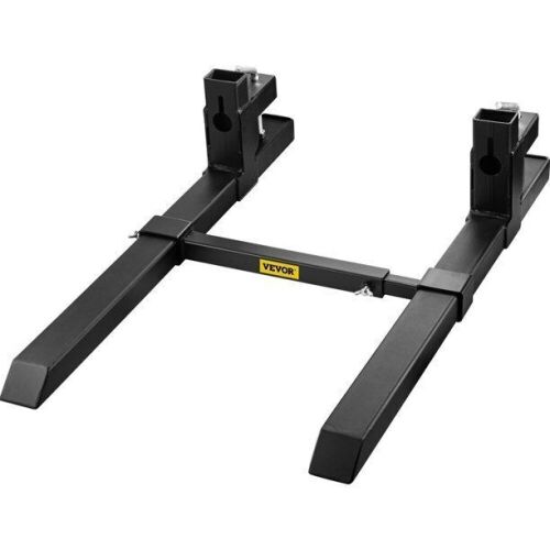 VEVOR Clamp On Pallet Forks with Adjustable Stabilizer Bar - Lot 150