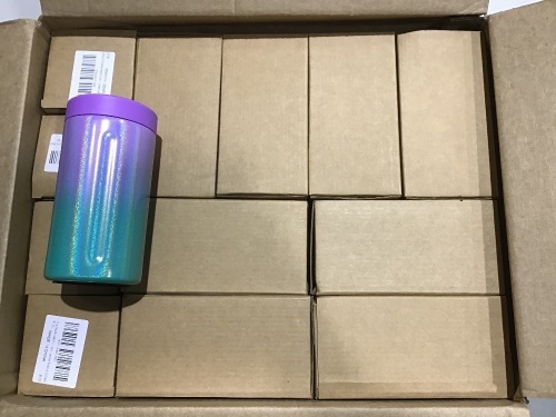 Case of (15) Double Walled Stainless Steel Slim Can Coozie for 12 oz Cans - Lot 163