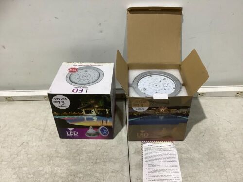Lot of (2) WYZM 40W Color Changing LED Pool Lights  - Lot 189