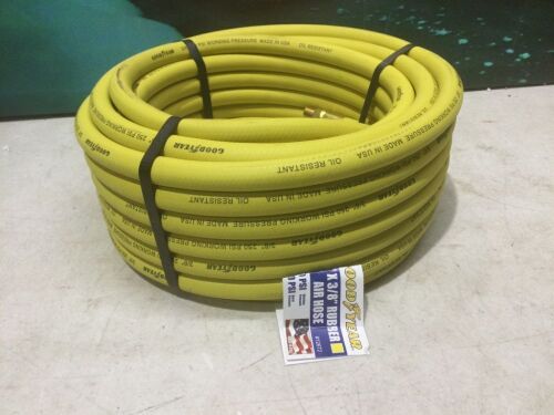 Goodyear 50' x 3/8" Rubber Air Hose Yellow 250 Psi - Lot 272