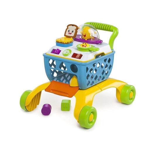 Bright Starts Giggling Gourmet 4-in-1 Shop ‘n Cook Walker Shopping Cart Push Toy - Lot 284