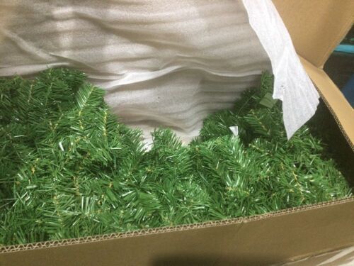 48" Pre-Lit Artificial Fir Christmas Wreath w/ LED Lights, Plug-In, PVC Tips - Lot 319