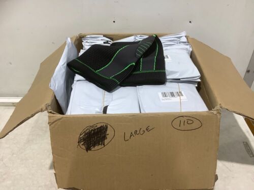 Lot of (110) Compression Sleeves, Large  - Lot 331