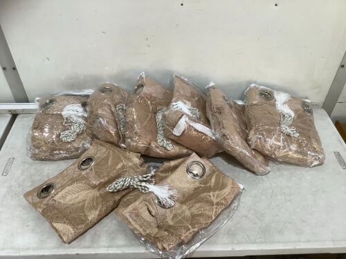 Lot of (7) Vogol Grometted Curtains, 2 Panels, 63" x 45"  - Lot 344