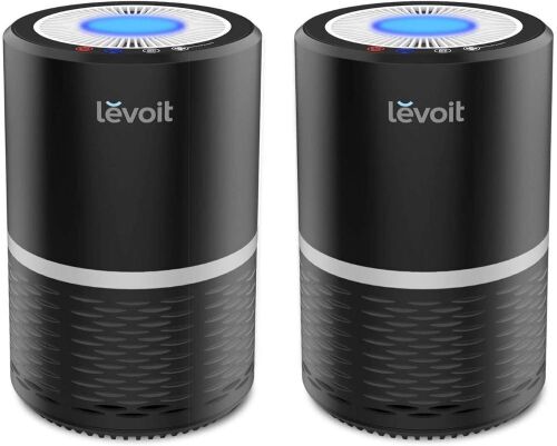 LEVOIT Compact True HEPA Air Purifiers, 2 Pack  - Lot 356
