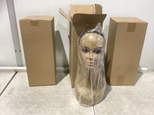 Lot of (3) Mannequin Head Wig Stands  - Lot 440